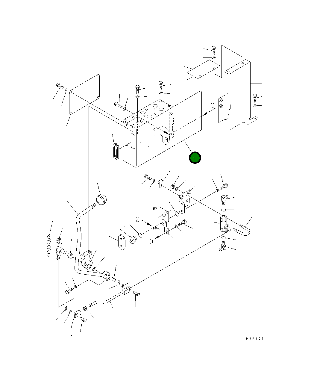 Крышка 20Y-43-K1411  Komatsu