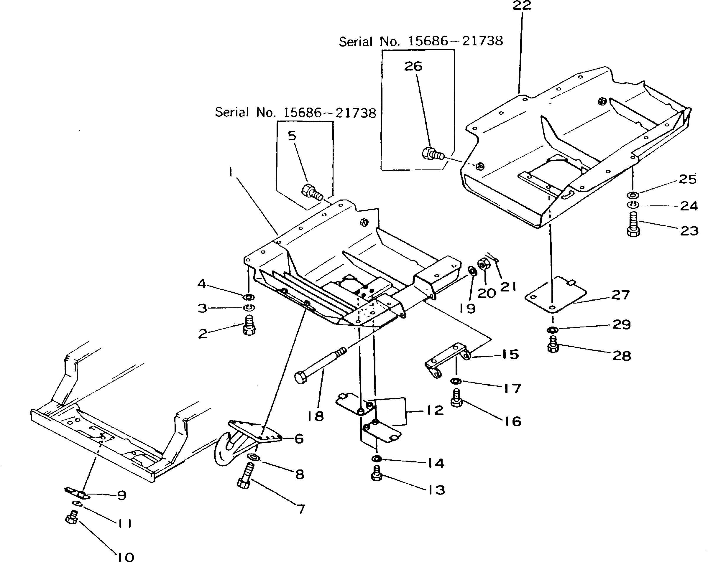 Болт 154-54-23471 Komatsu