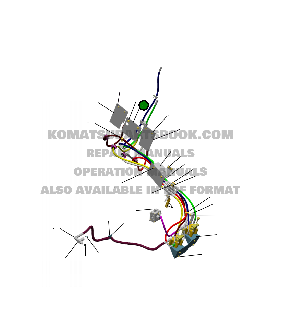Крышка 208-62-A3610  Komatsu