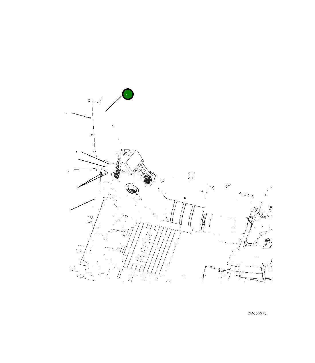 Крышка 207-53-34271  Komatsu