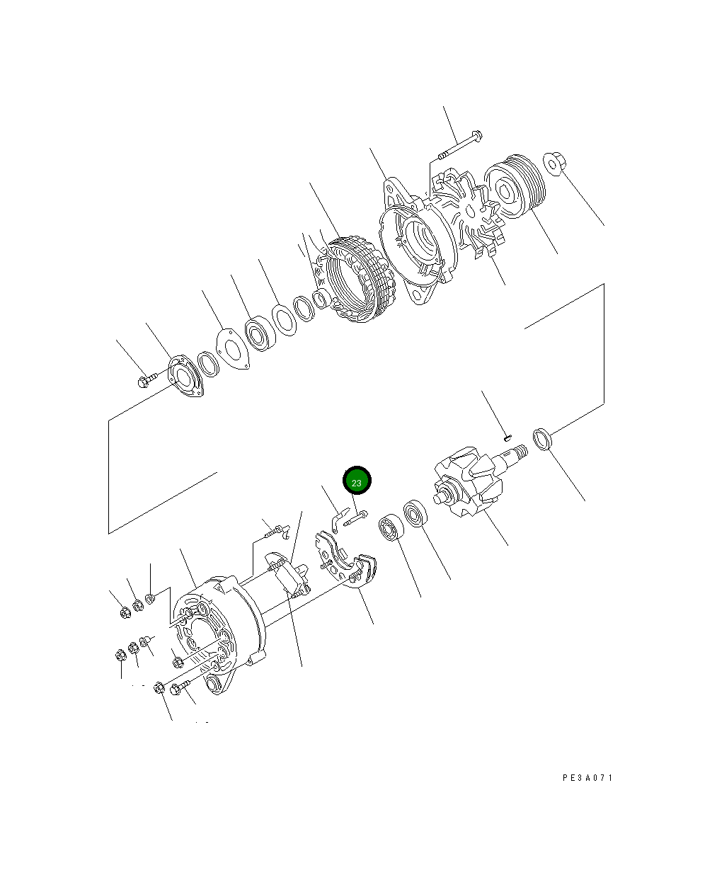 Болт KD0-33901-0790  Komatsu