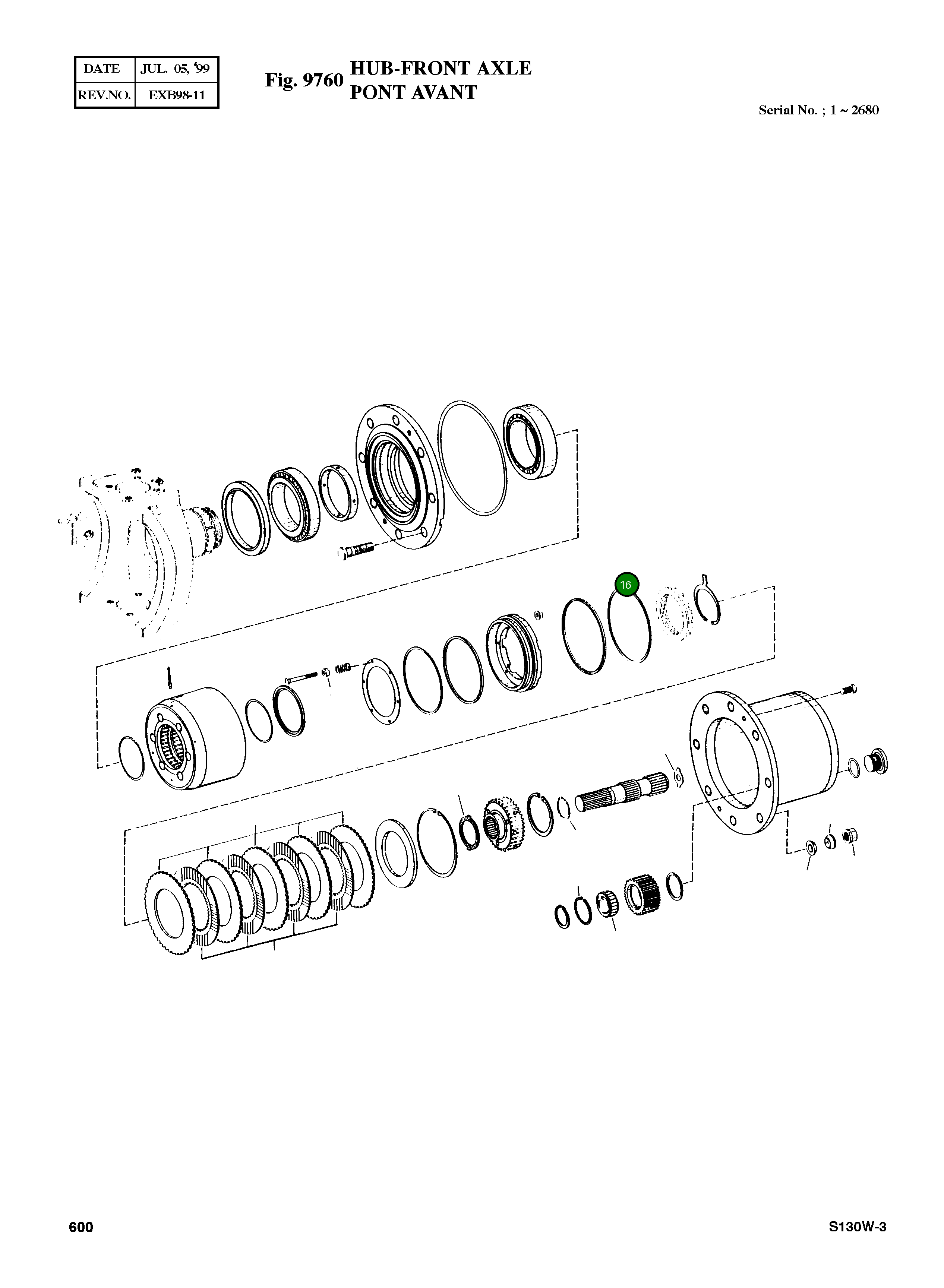 Кольцо 0501 311 589 Komatsu