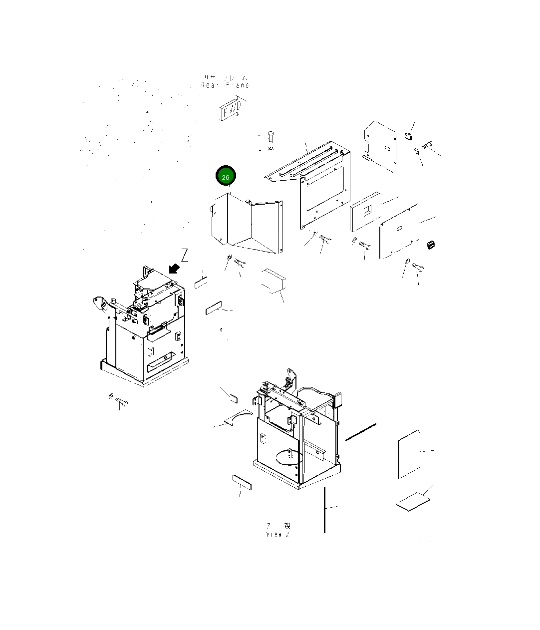 Крышка 418-02-62771  Komatsu