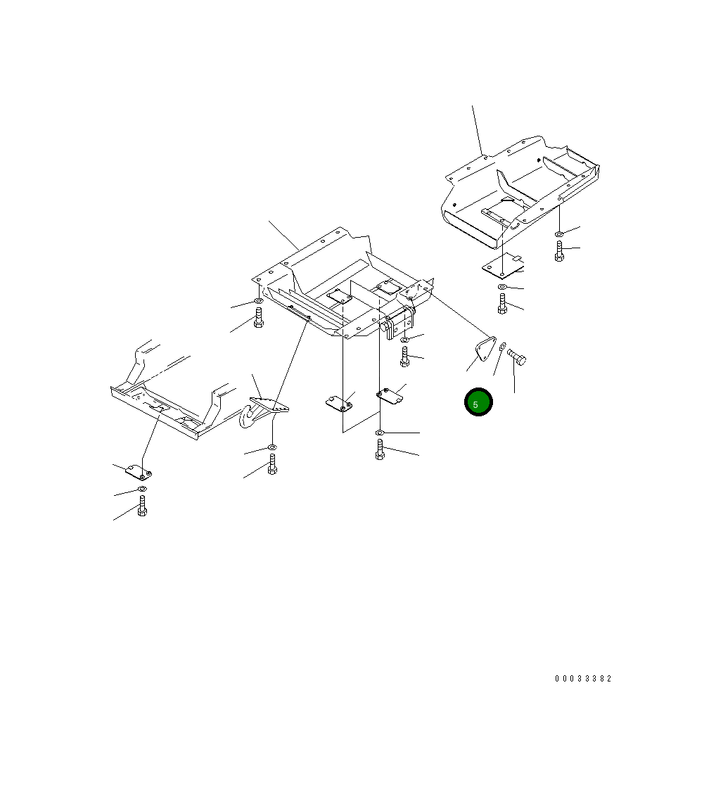 Крышка 196-54-12140 Komatsu