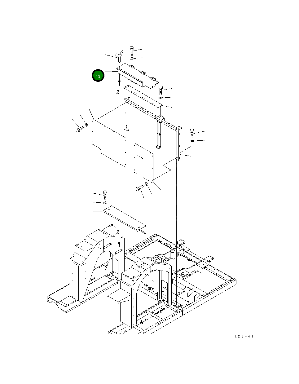 Крышка 8221-54-1611 Komatsu