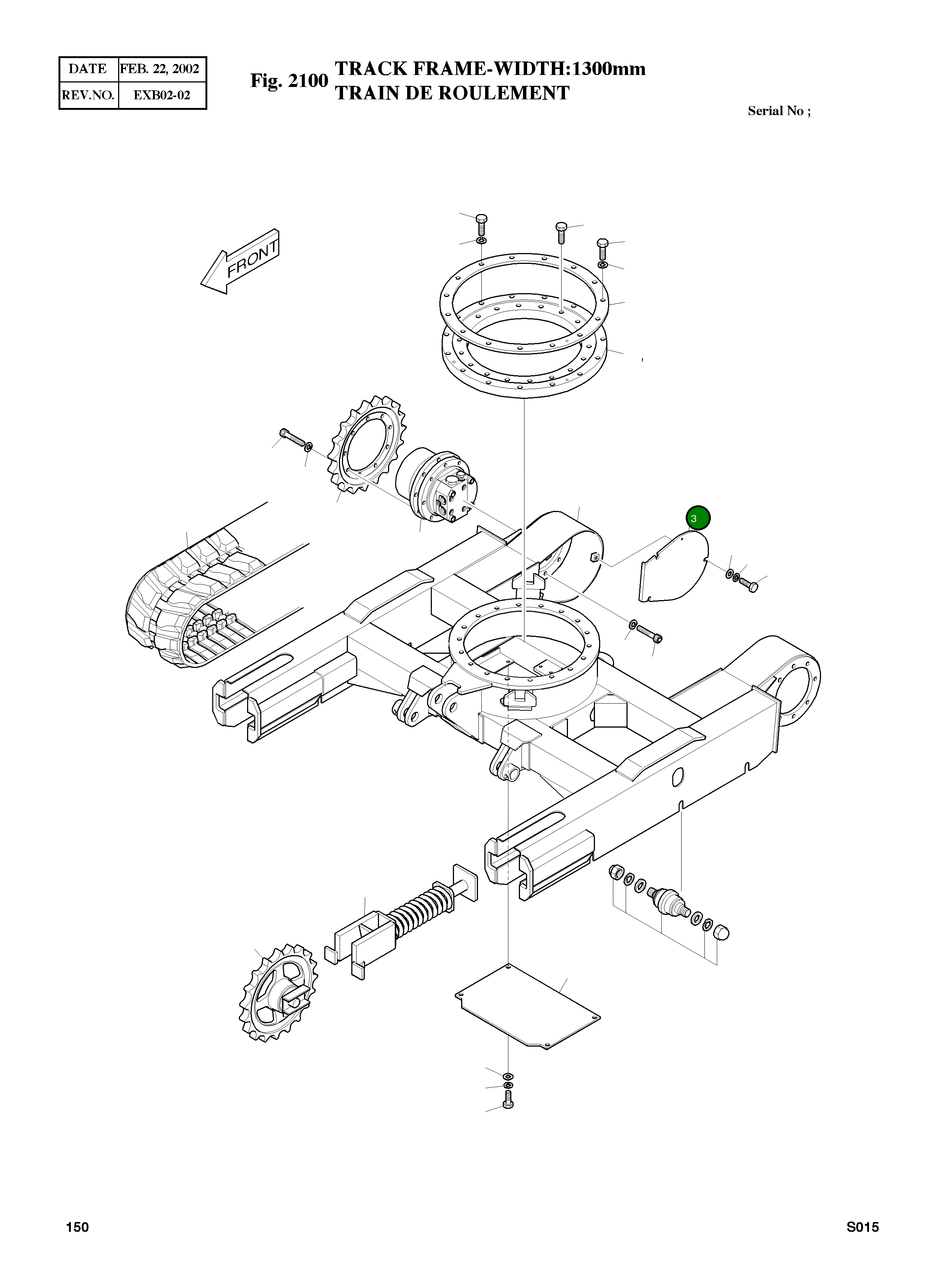 Крышка 2621-3902A Komatsu