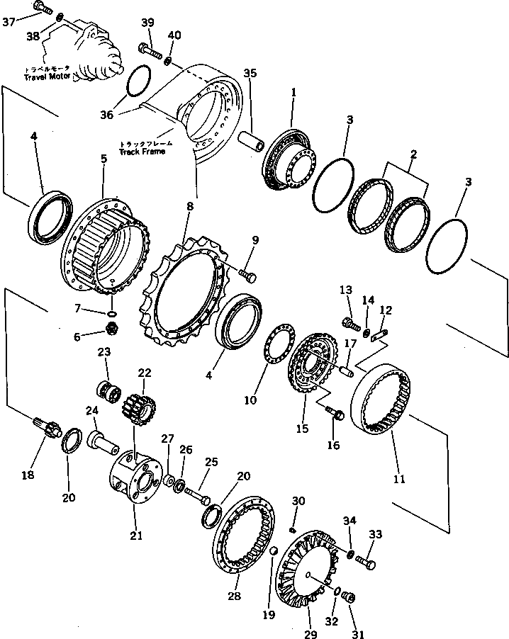 Болт 208-27-31362  Komatsu