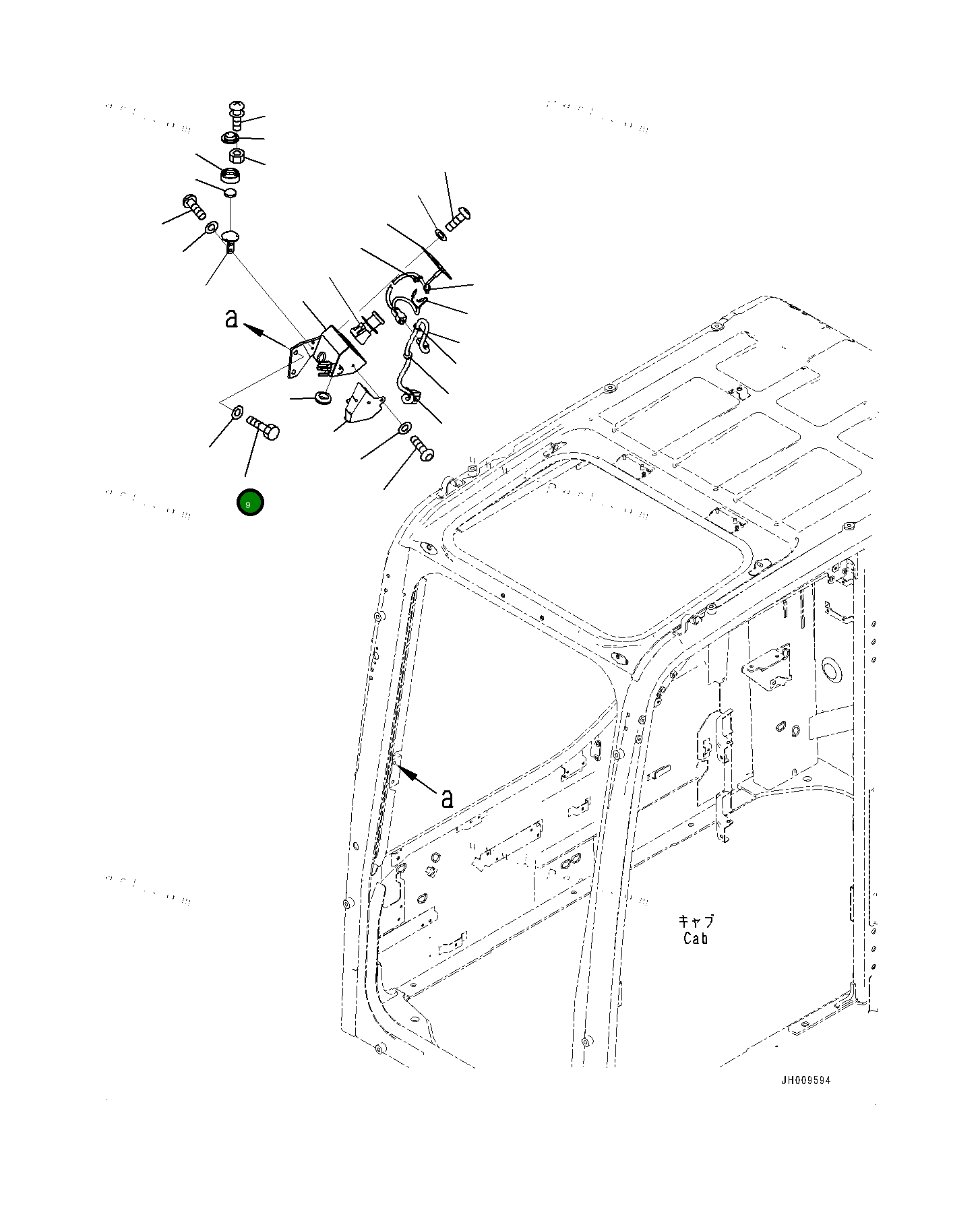 Болт 01010D1025  Komatsu
