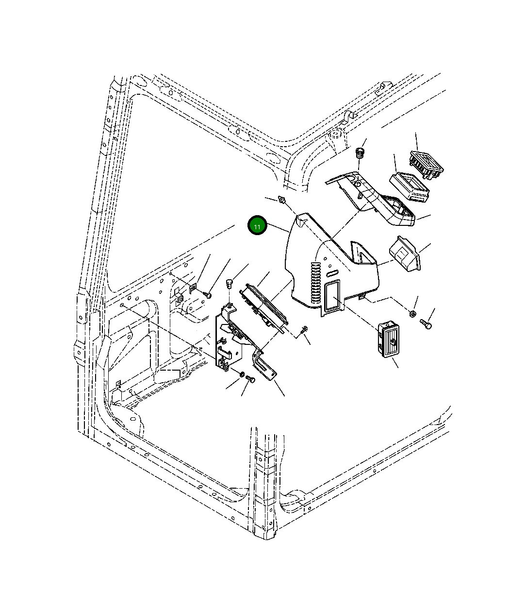 Крышка 207-54-A5320 Komatsu