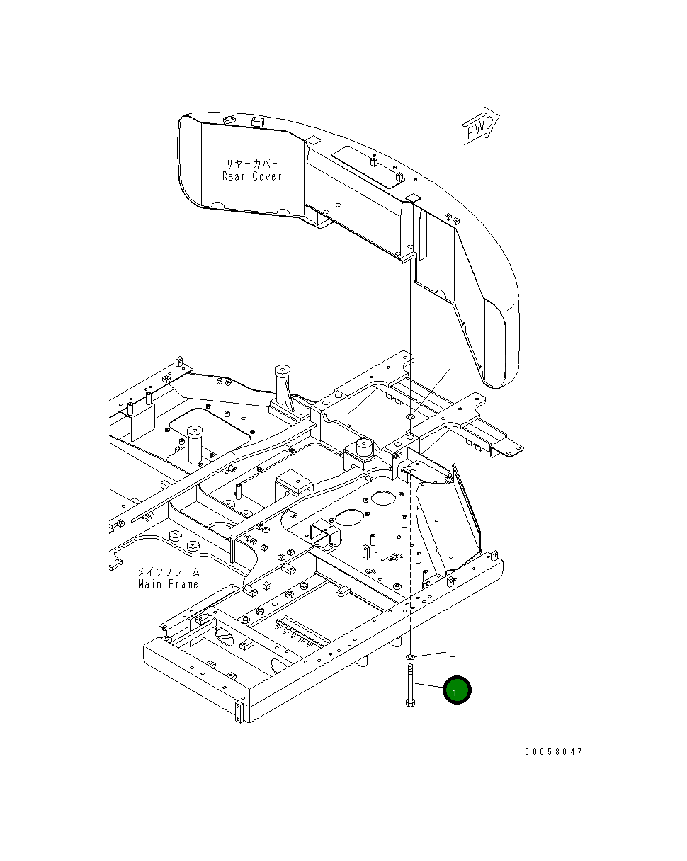 Болт 8230-46-1130 Komatsu