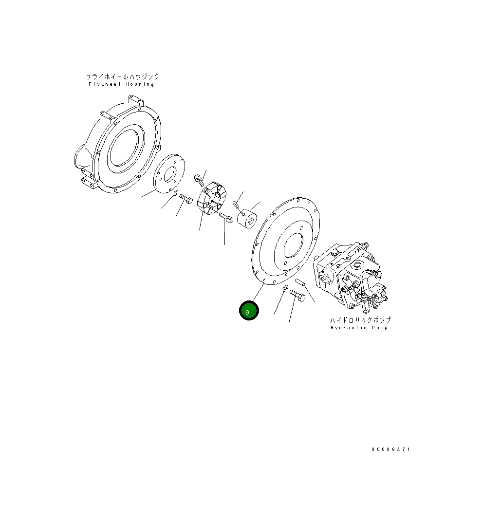 Крышка 10P-01-11110 Komatsu
