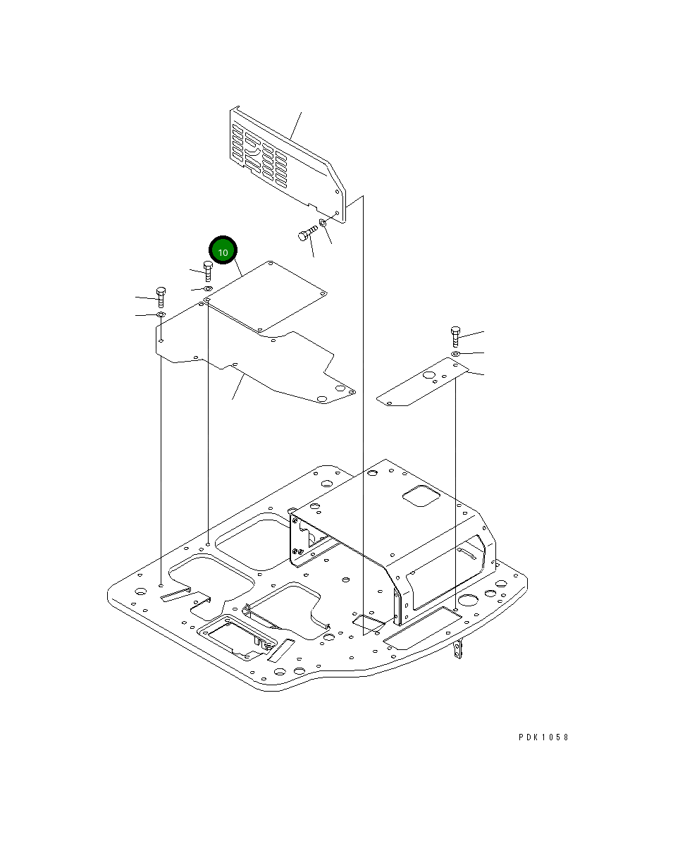 Крышка 20T-54-81160 Komatsu