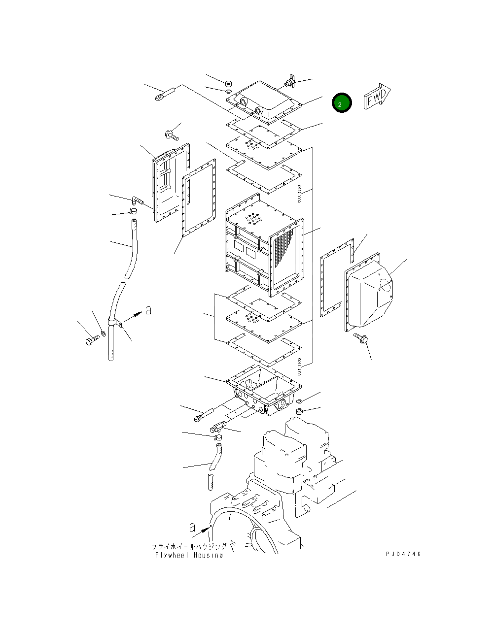 Крышка 6212-16-4730 Komatsu