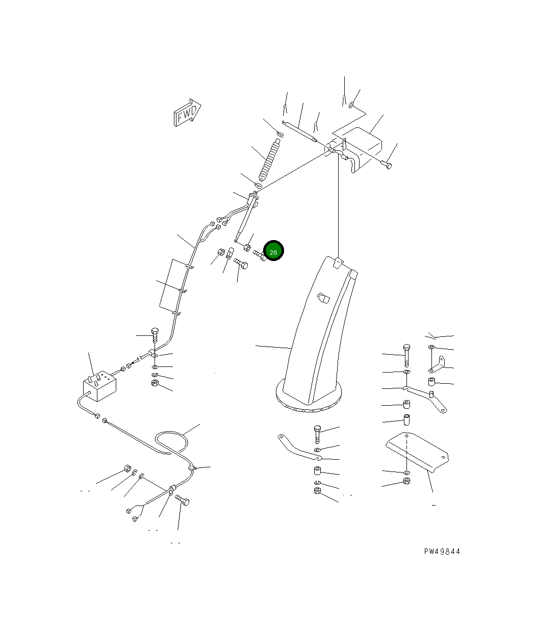 Болт TA01550635 Komatsu