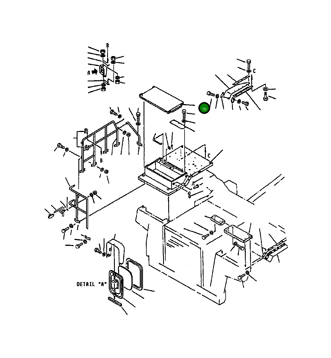 Крышка 561-89-61430  Komatsu