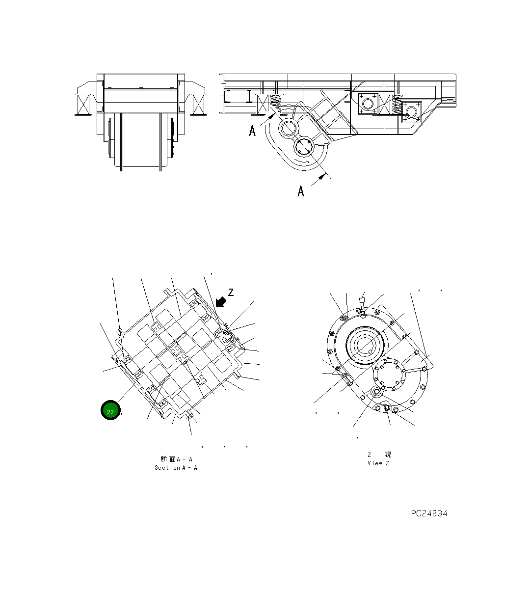Болт KNKFV10222  Komatsu