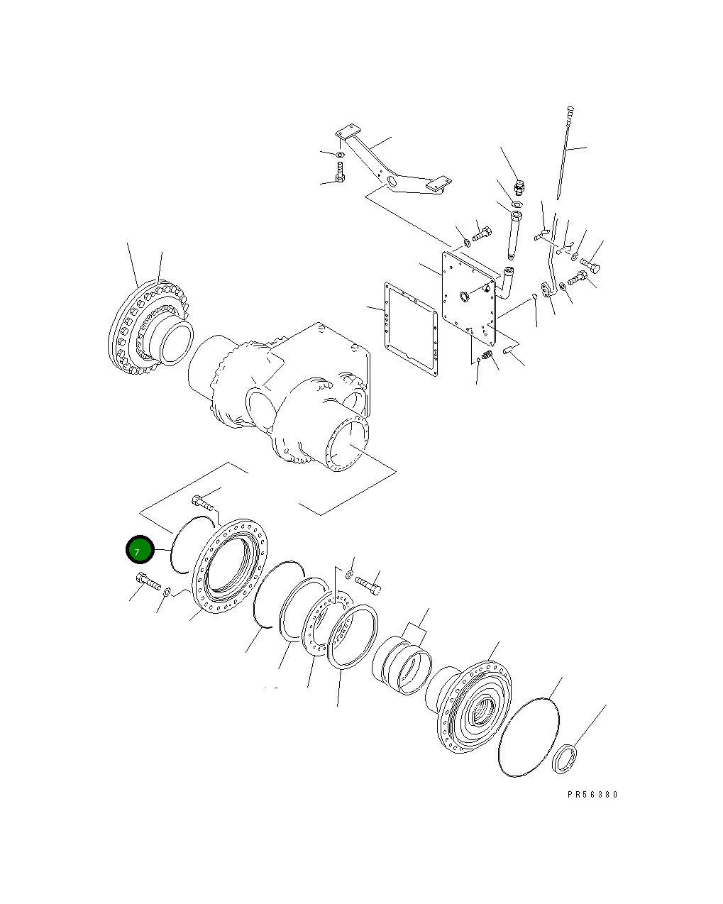 Кольцо уплотнительное (O-Ring) 234-22-31261  Komatsu