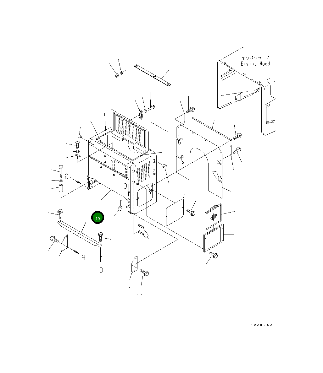 Крышка 424-54-21571 Komatsu