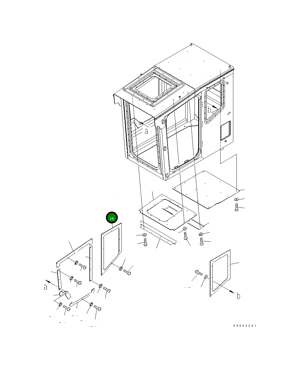 Крышка 207-54-89520 Komatsu