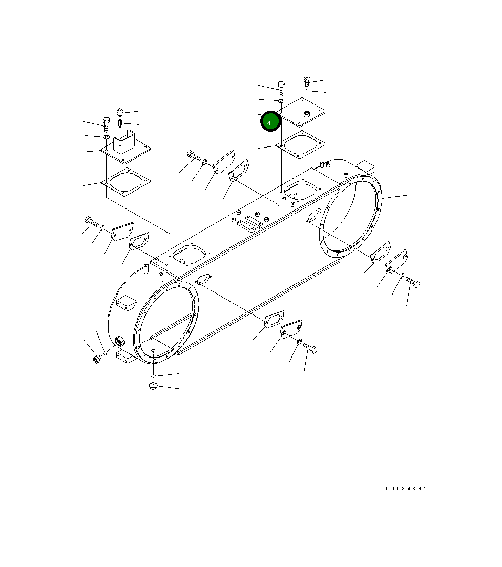 Крышка 23C-25-51270 Komatsu