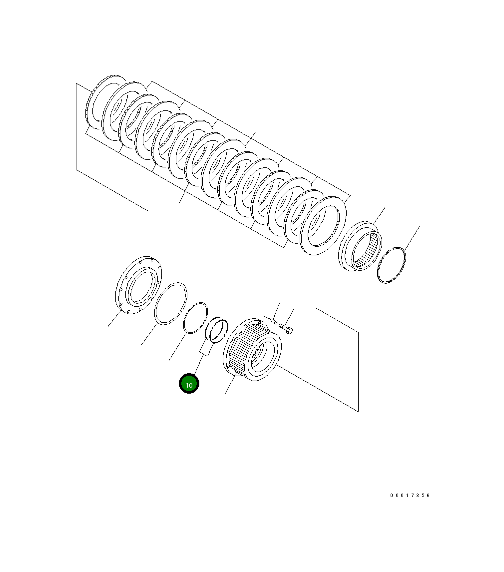Кольцо уплотнительное (O-Ring) 20K-23-31960  Komatsu