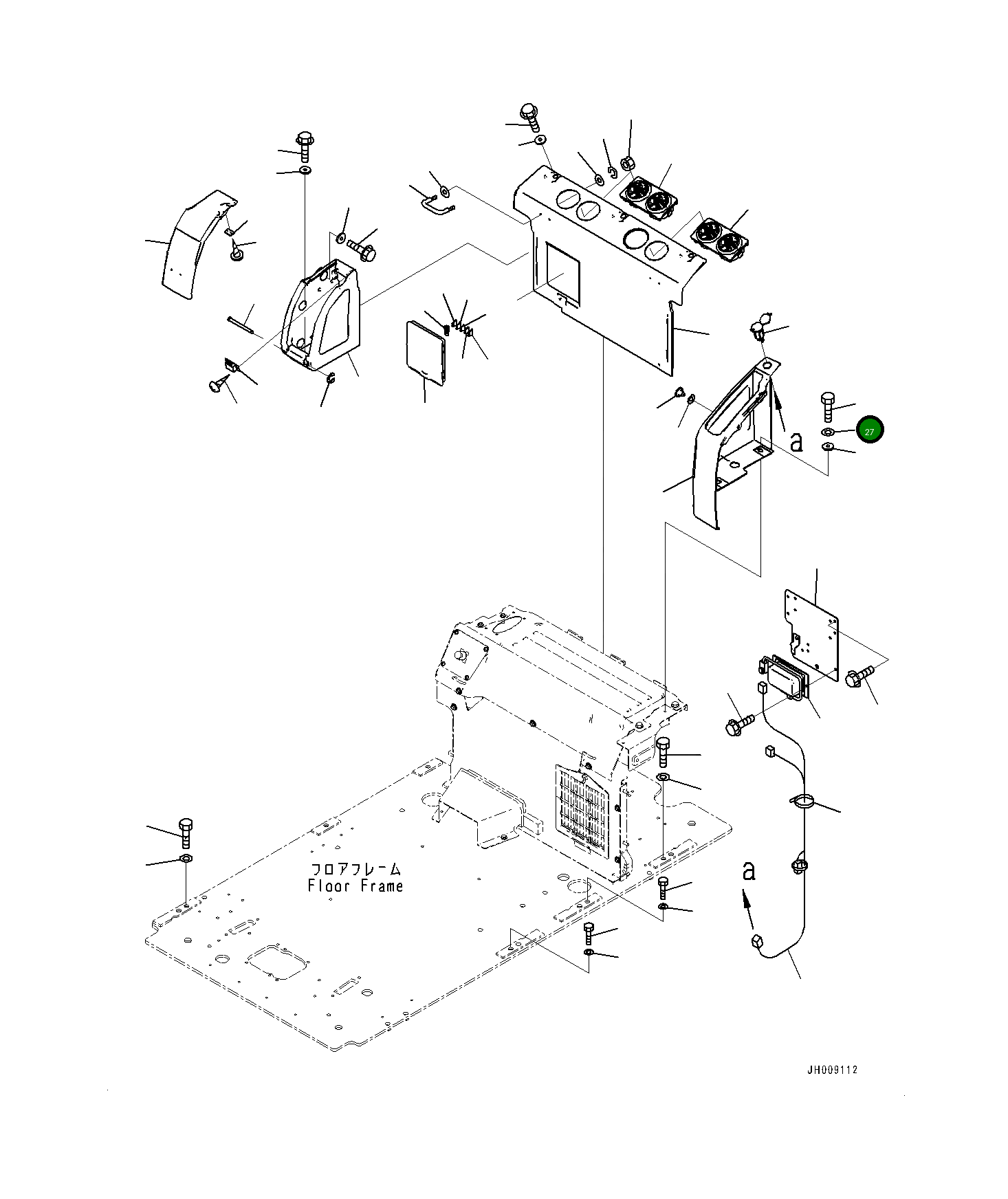 Болт 01010D0620 Komatsu