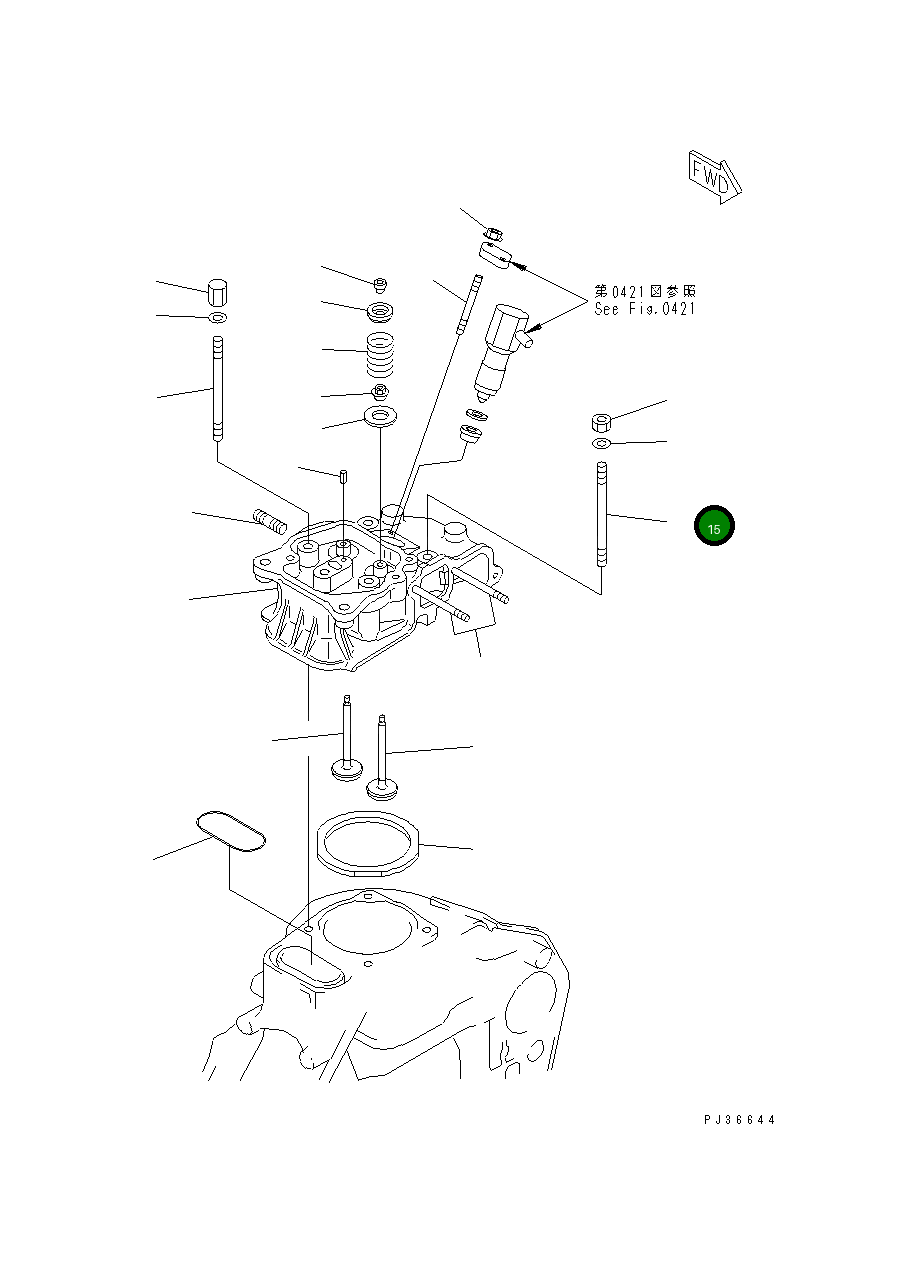 Болт YM114350-01210  Komatsu