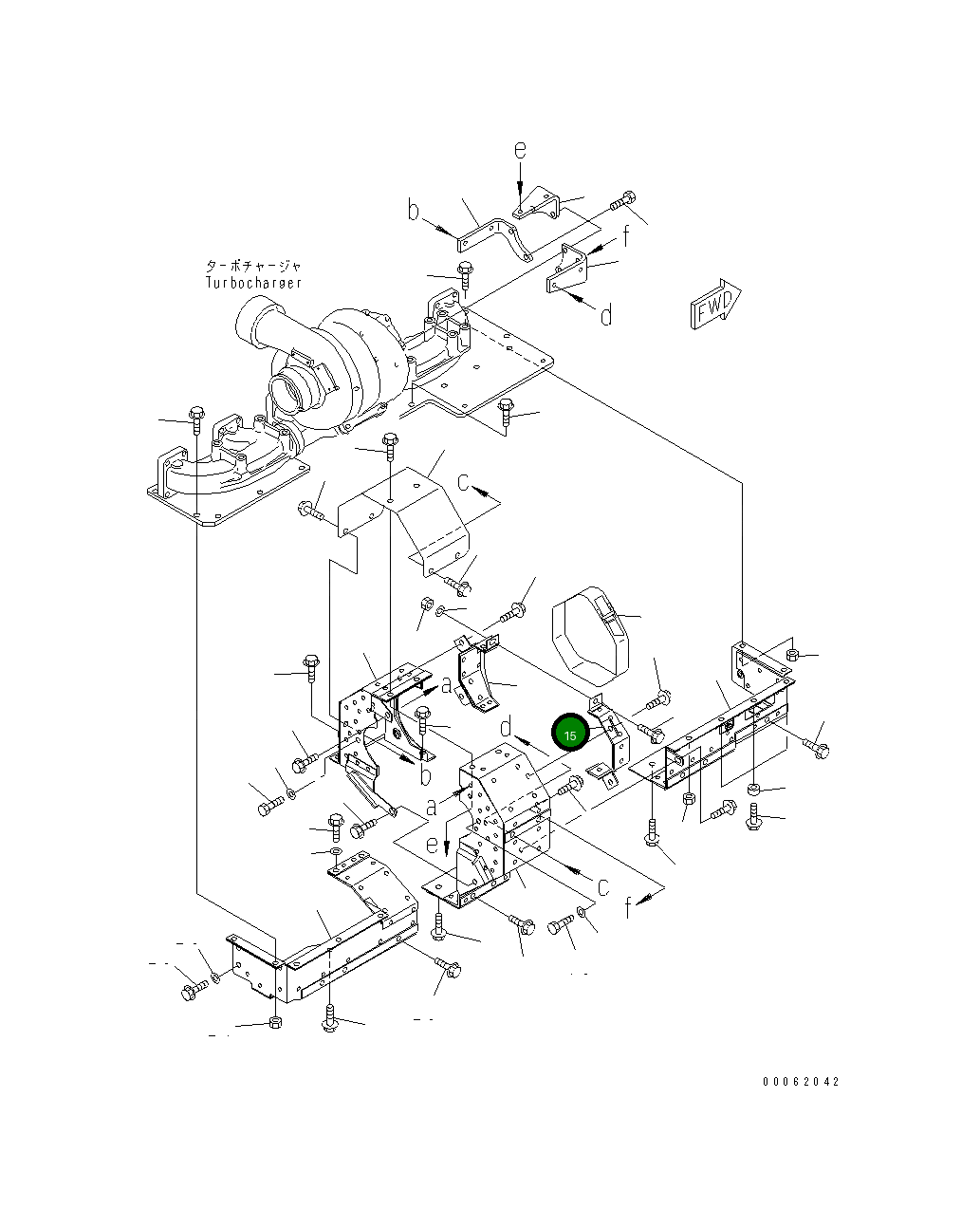 Крышка 6218-11-6260 Komatsu