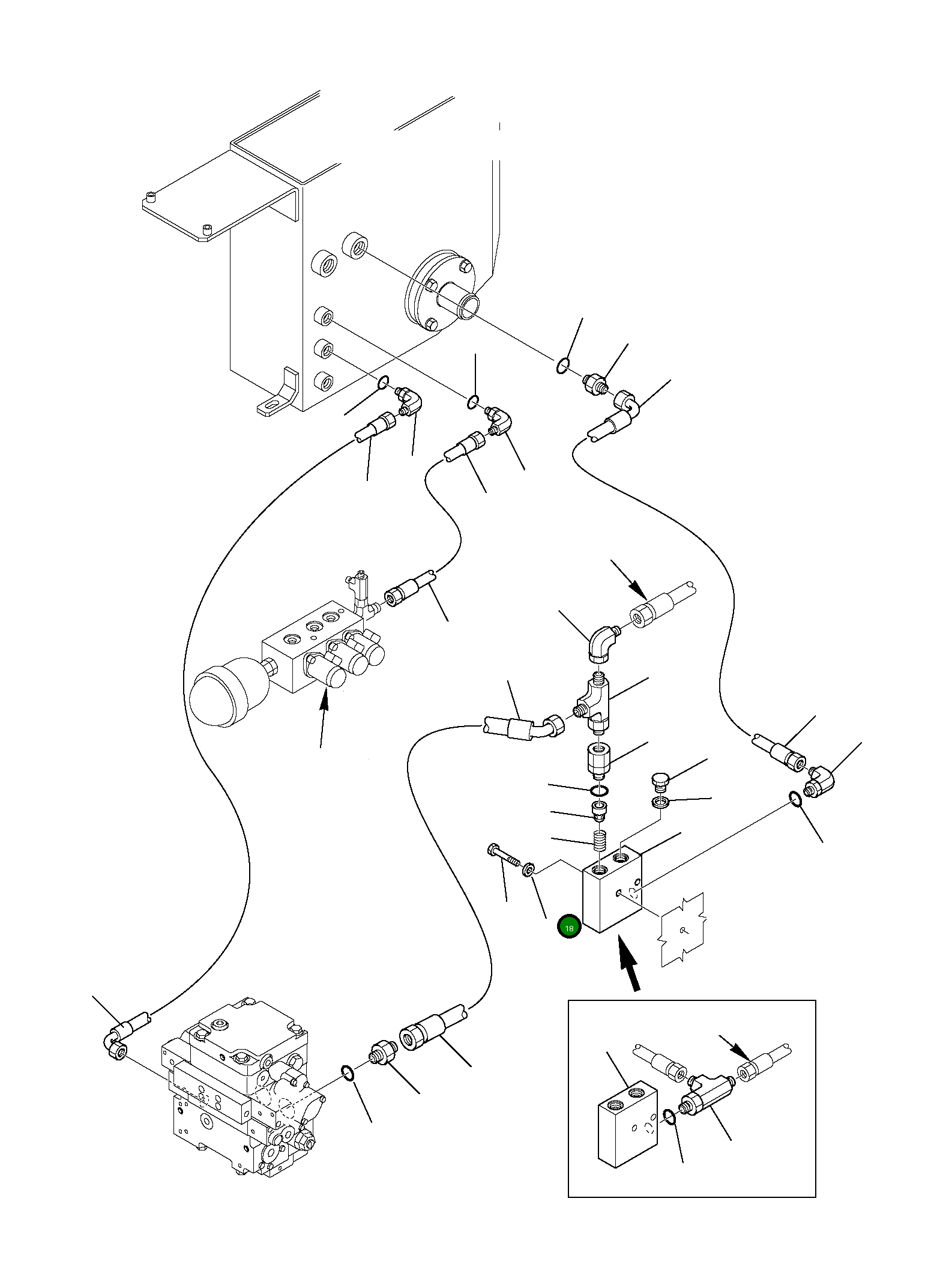 Болт 801015115  Komatsu