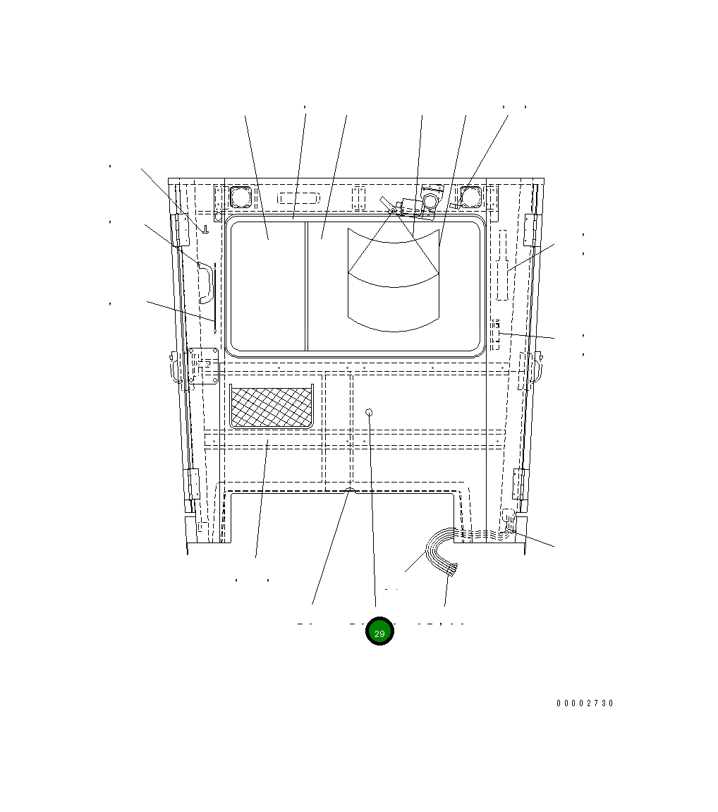 Крышка 23F-950-3681 Komatsu