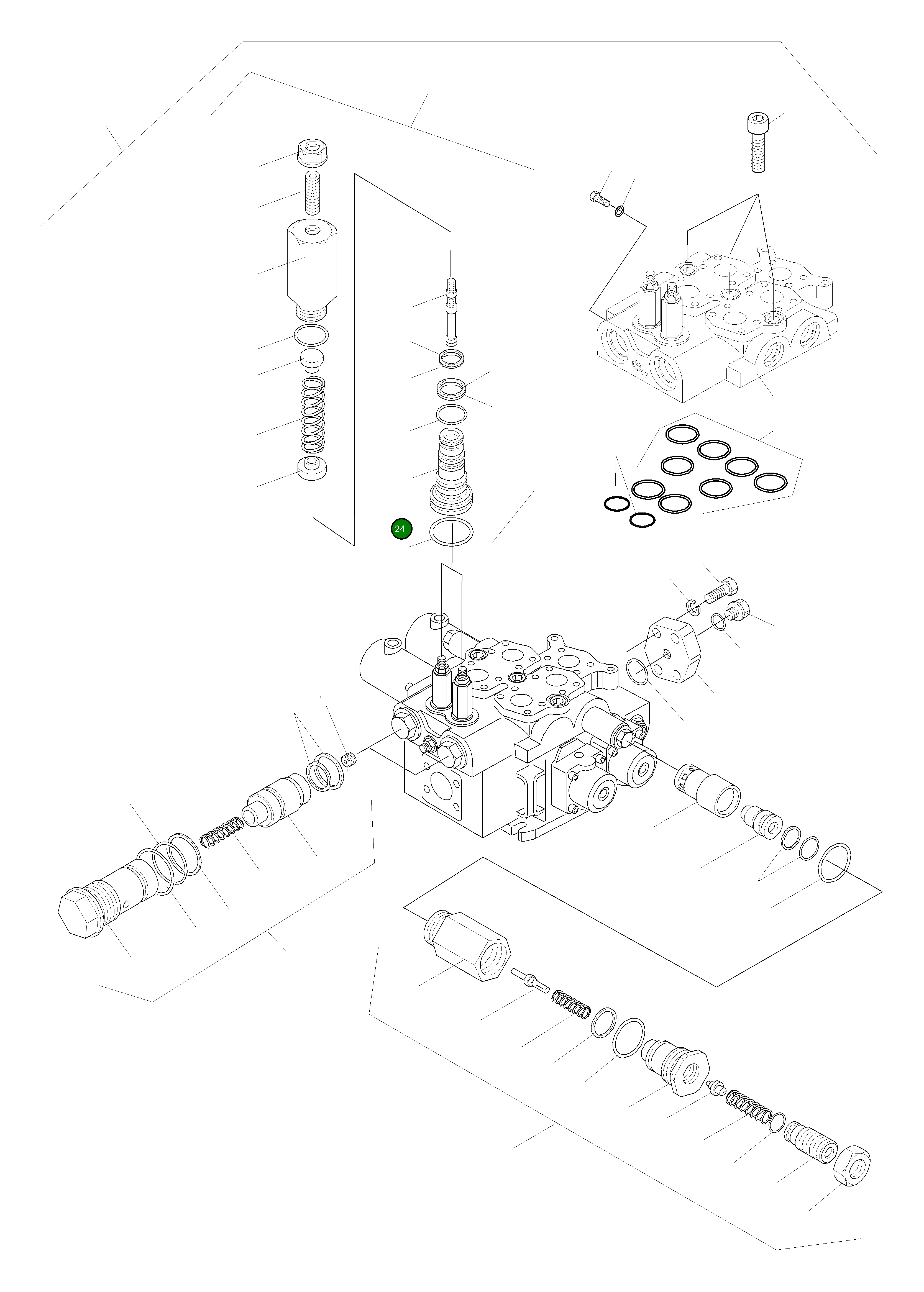 Кольцо уплотнительное (O-Ring) 421-64-H0P53 Komatsu
