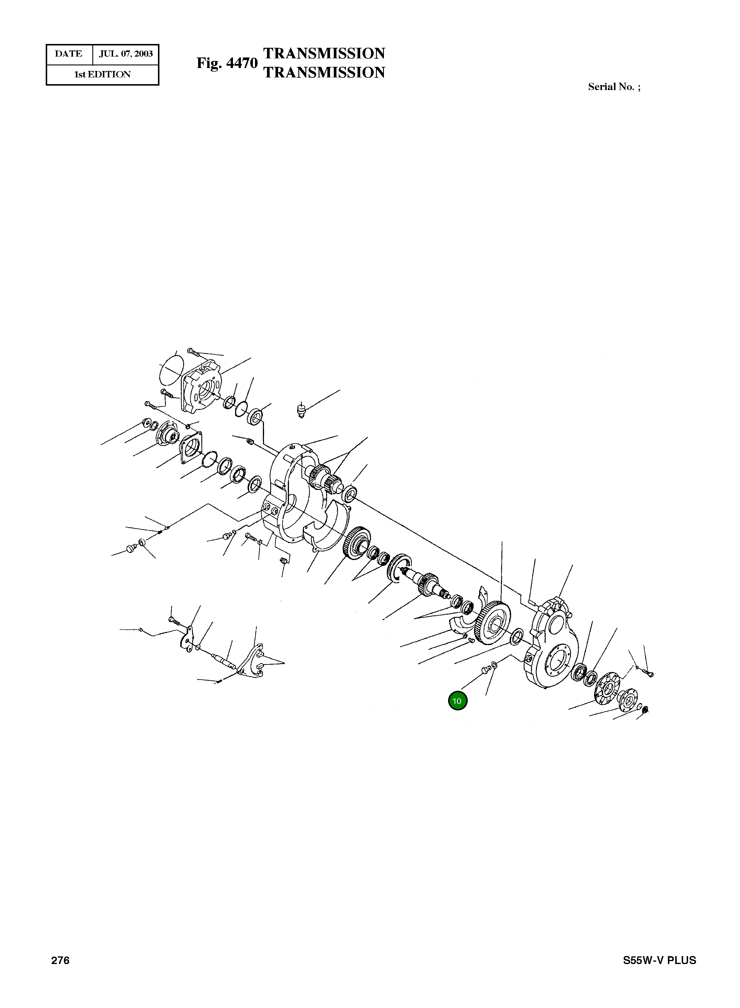 Болт 016.10.2629 Komatsu