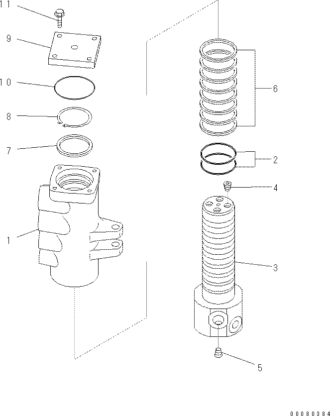 Кольцо 703-07-94170  Komatsu