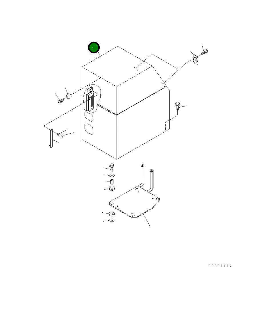 Крышка 42C-S95-1117  Komatsu