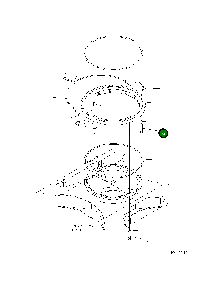 Болт 20Y-25-21220 Komatsu