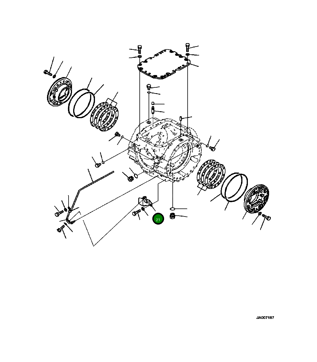 Крышка 423-23-43810  Komatsu