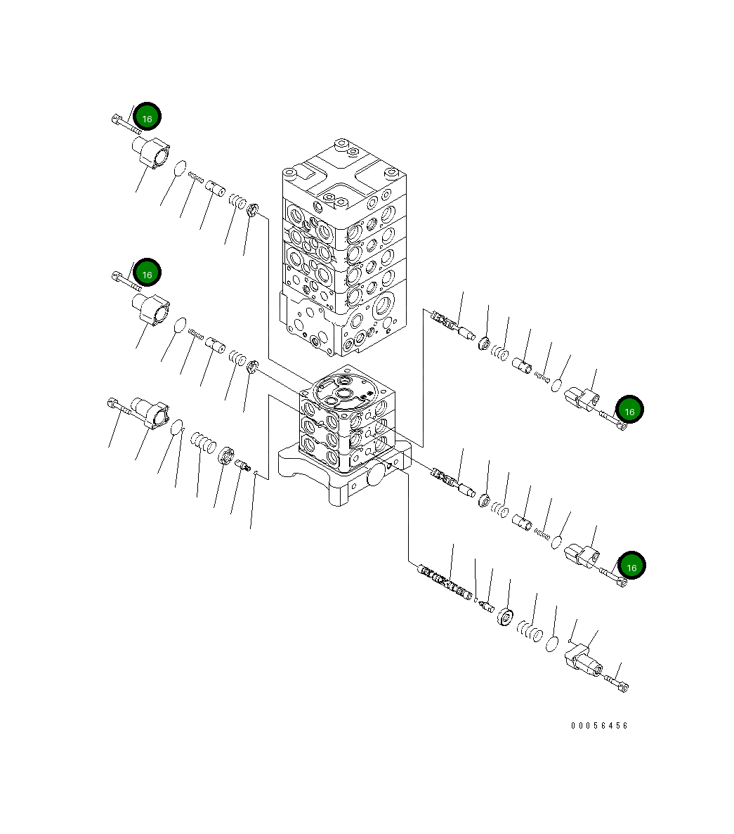 Болт 01252-60645 Komatsu