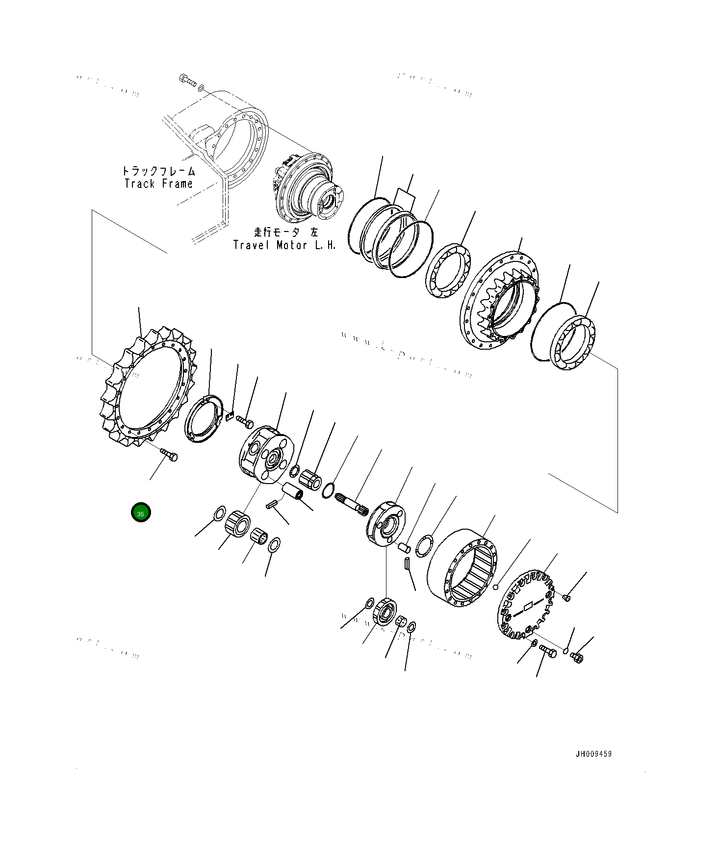 Болт 20Y2711561 Komatsu