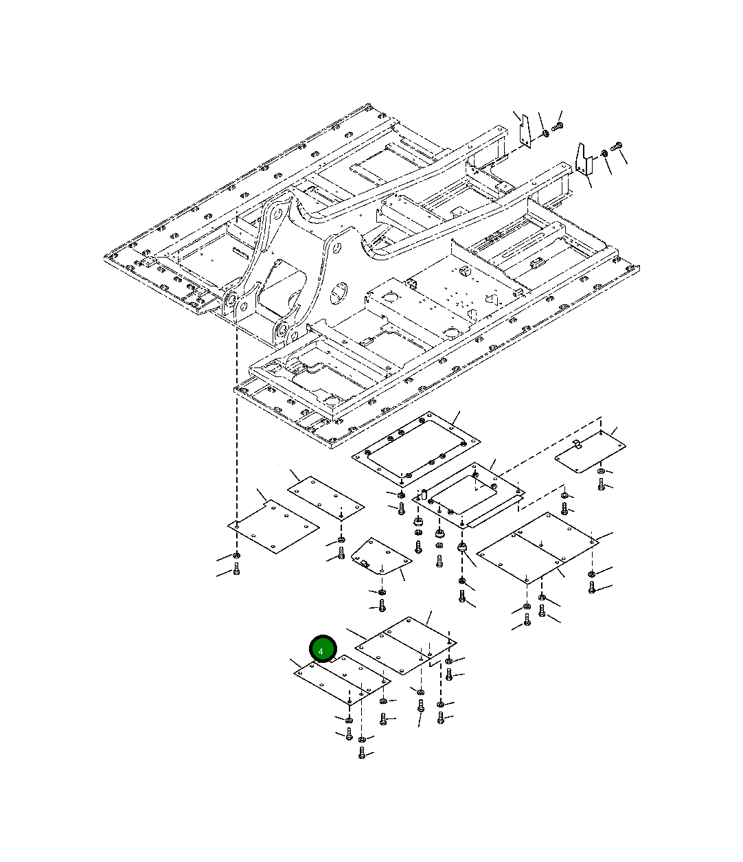 Крышка 206-54-A1520 Komatsu