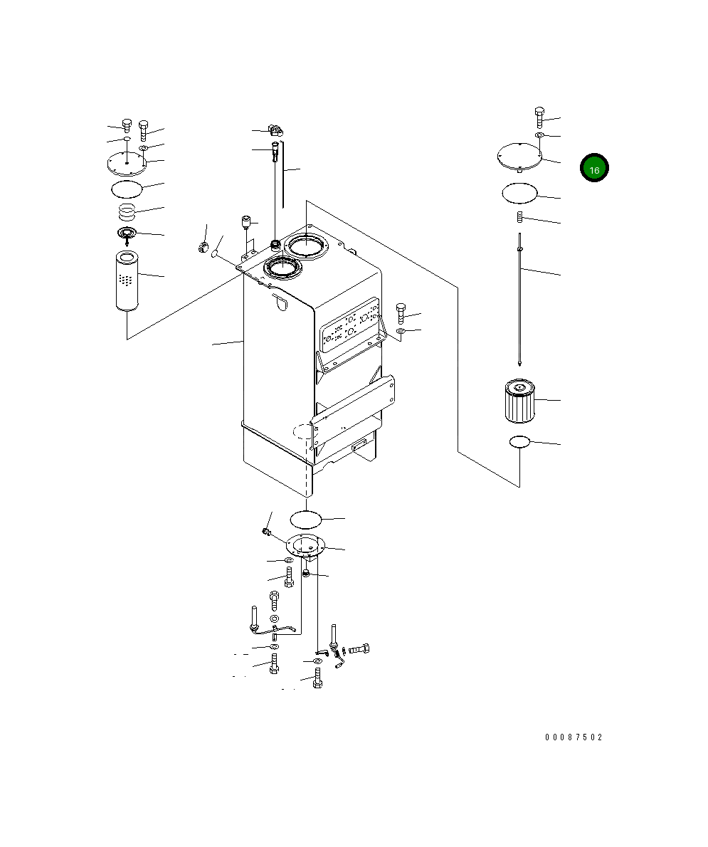 Крышка 426-60-35141  Komatsu