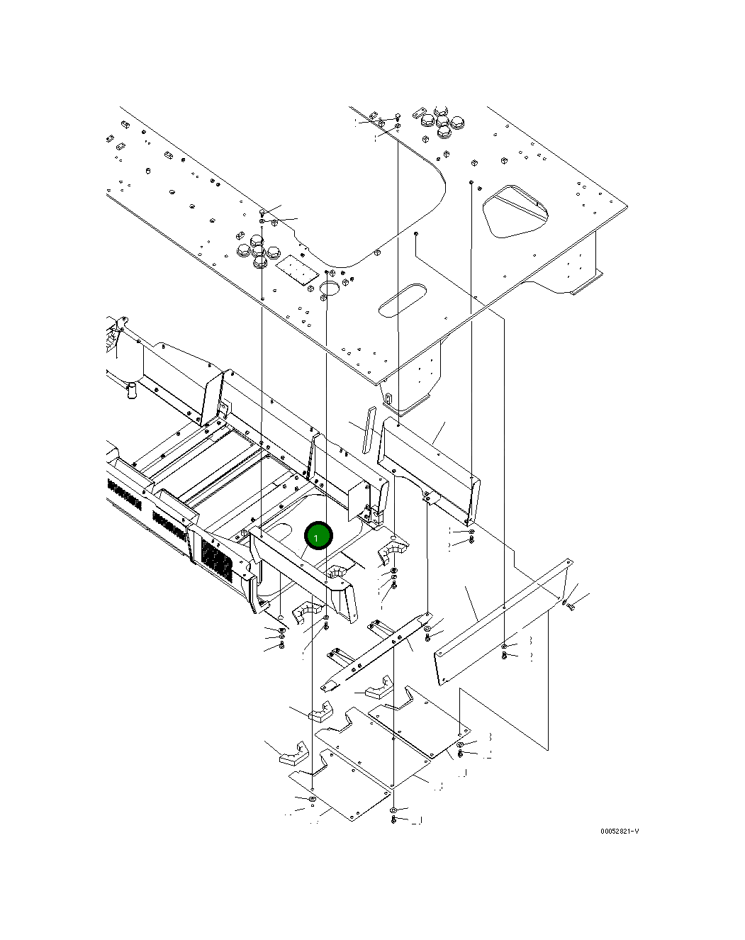 Крышка 21T-54-34911 Komatsu