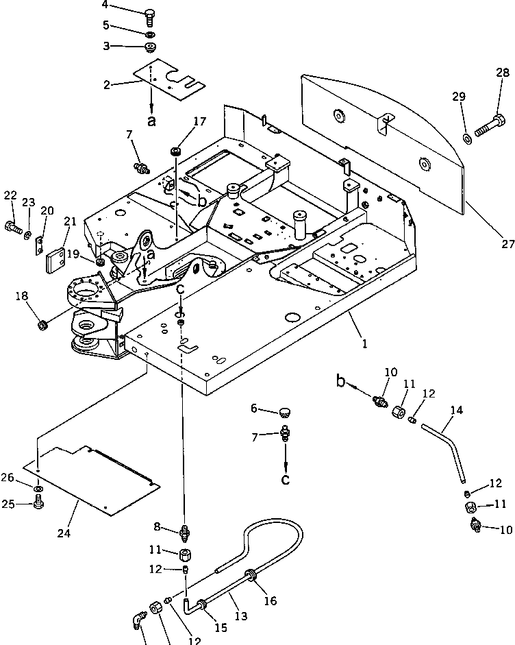 Крышка 201-54-36720  Komatsu