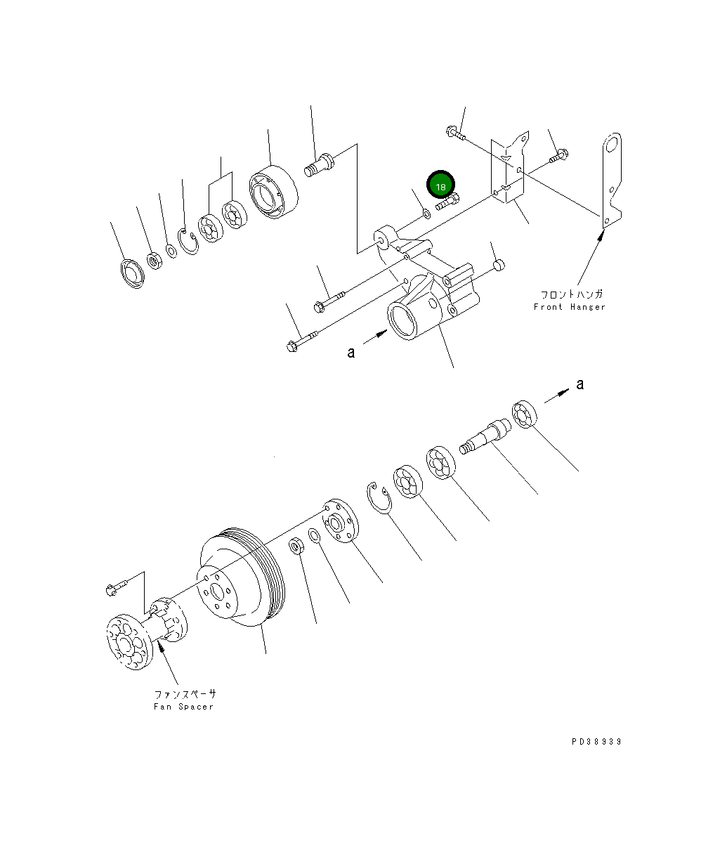Болт 6207-61-3550 Komatsu