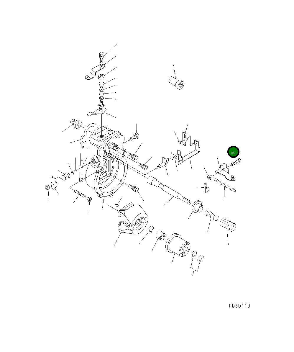 Болт DK159233-5800 Komatsu