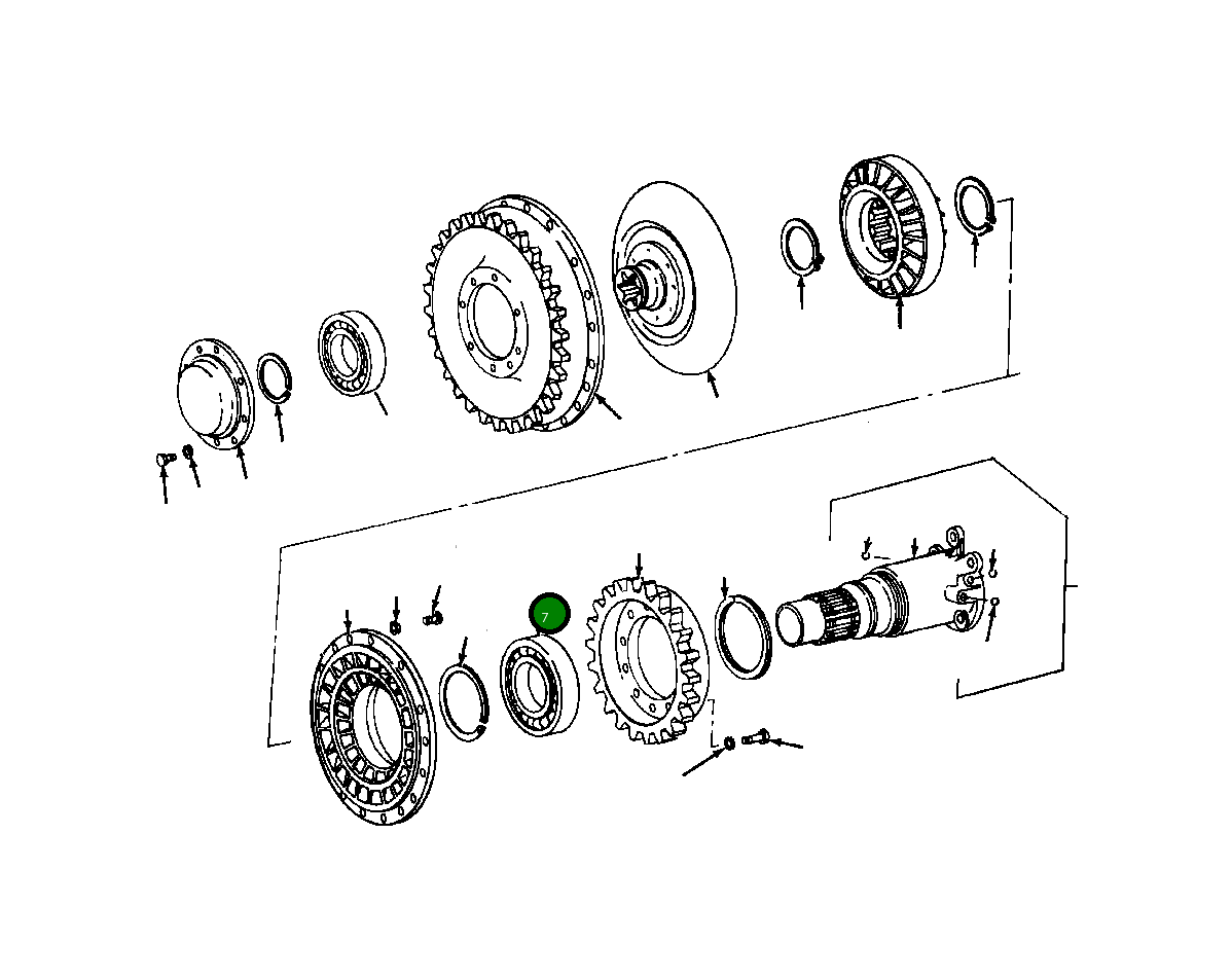 Подшипник 941 371 C91  Komatsu