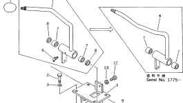 Кронштейн 20D-43-41310 Komatsu