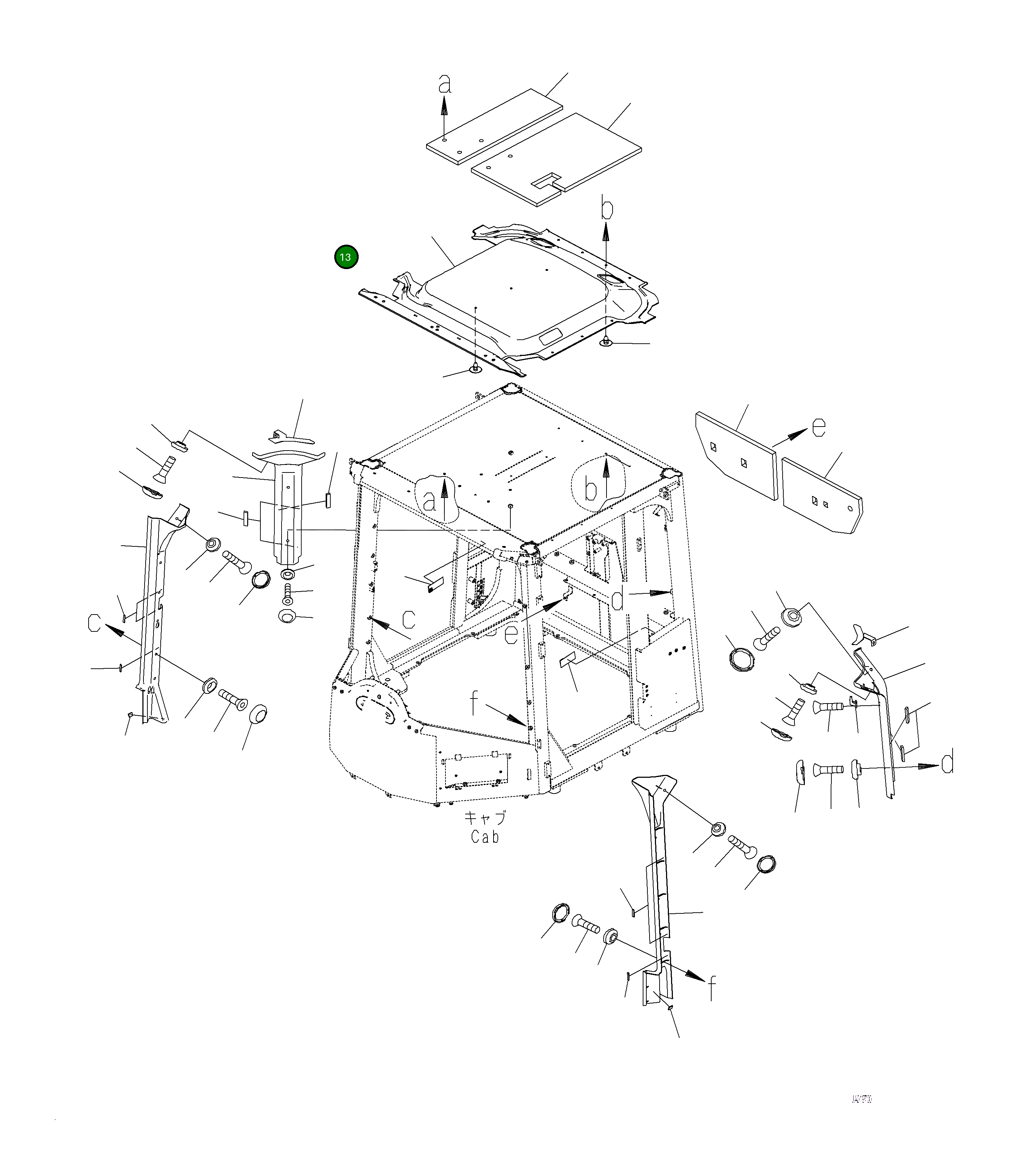 Крышка 423-925-5830  Komatsu