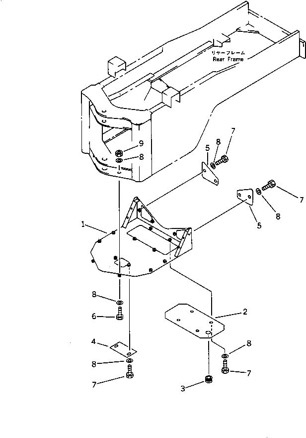 Крышка 423-971-1130  Komatsu