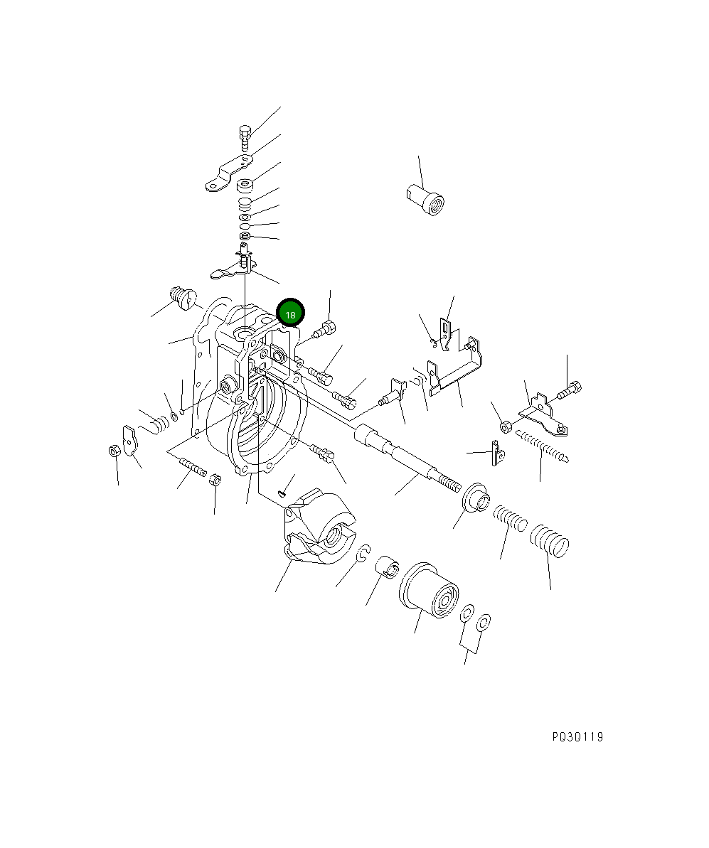 Рычаг DK159242-0920 Komatsu