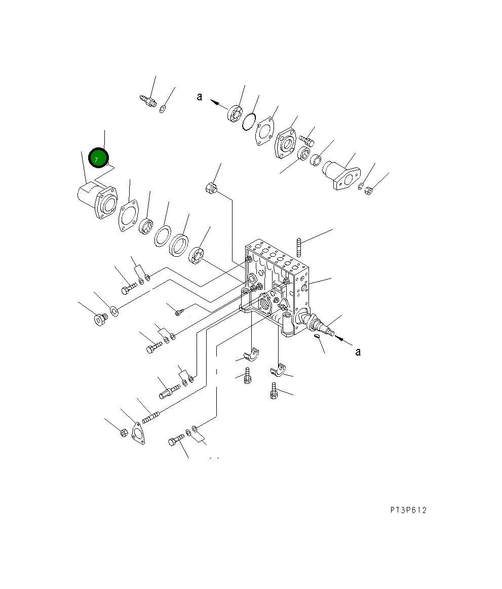 Крышка DK134316-0320  Komatsu